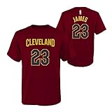 Outerstuff Lebron James Cleveland Cavaliers Youth Maroon Name and Number Player T-Shirt (YS)