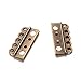 Multi-Strand Magnetic Clasp 5-Strand 21 x 29 x 6mm - 2 Sets (Antique Bronze)