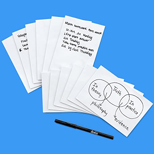 Dry Erase Reusable Sticky Notes 4x6 12Pack 2Year ReStickable