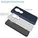 Moto G6 Play Case, Moto G6 Forge Case with Aoways Tempered Glass Screen Protector, Anti-Slip Hard Back Cover + Soft TPU Shockproof Inner Protective Case for Motorola Moto G6 Play - Blue