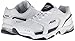 AVIA Men's Tangent Training Shoe, White/Submarine Blue/Chrome Silver, 8.5 M US