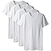 DAVID ARCHY Men's 4 Pack Short Sleeve Cotton Crew Neck Undershirts T-Shirts