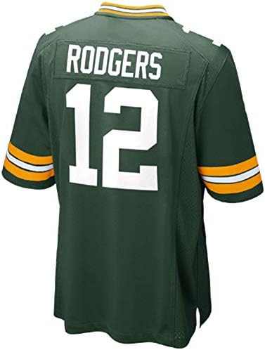 JEMWY Men's/Women's/Youth_Aaron_Rodgers_#12_Green_Game_Jersey