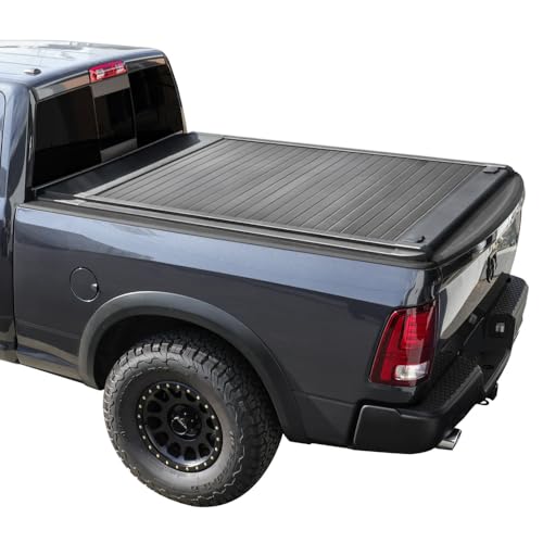 Syneticusa MB Retractable Tonneau Cover for | 2002-2026 Dodge Ram 1500 2500 3500 | 6'4" Long Bed | 6063-T5 Aluminum | Double Lock | 3-Year Warranty | Waterproof Low Profile Hard Truck Bed Cover