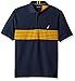 Nautica Men's Short Sleeve Striped Polo Shirt