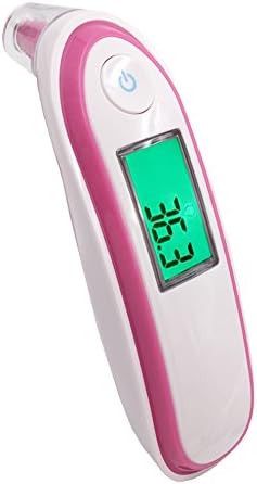 GPYOJA Non-contact Medical Forehead and Ear Infrared Thermometer Gun release Instant Read Sensor for Digital Fever Measurement Temporal Professional Readings Baby Adult & Children Best Infrared Scanner (pink)