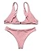 RXRXCOCO Women Bandeau Strapless Bikini Set High Waisted Snake Print Bathing Suit