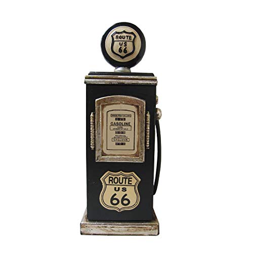 Retro Vintage Route 66 Petrol Pump Cd Rack Cabinet Dark Green