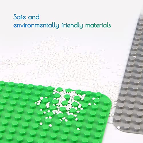 Large Building Plate Compatible with Duplo Plates, Large Base Plate, 38 x 38 cm Plate Set for Creative Play, Educational Toy
