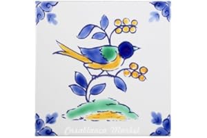 Casablanca Market MT021 Mediterranean Ceramic Nightingale Decorative Tile