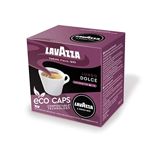 Lavazza A Modo Mio Eco Kaffeekapseln - Lungo Dolce - kompostierbar - 6 x 16 Kapseln - 6er Pack (6 x 120g) – Bild 4