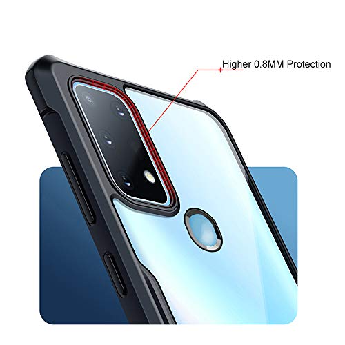 Amozo Shockproof Transparent Bumper 360 Degree Camera Protection Case Cover for Samsung Galaxy M31