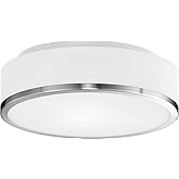 Kuzco Lighting FM6012-BN Charlie Flush Mount LED, Brushed Nickel