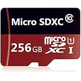 256GB Micro SD SDXC Memory Card High Speed Class 10 256gb with Micro SD Adapter
