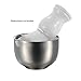 Anself Men's Stainless Steel Shaving Bowl Cup Soap Mug Cup