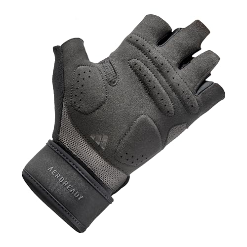 adidas Strength Training & Weightlifting Gloves, Fingerless Aeroready Workout Gloves - view 4