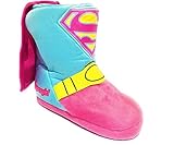 Supergirl DC Comics Boot Slippers With Cape (Toddler 9/10)