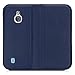 kwmobile Flip Case for Nokia 3310 3G 2017 / 4G 2018 - Smooth PU Leather Slim Folio Cover Protective Phone Holder - Dark Blue
