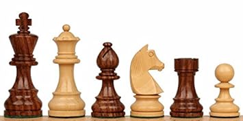 CHESSNCRAFTS King Height: 3 Wooden Chess Men Pieces Coins Set- Premium Luxury International Tournament Staunton Collector Chess
