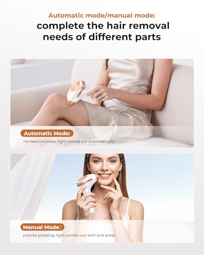 21J Pulsed Light Epilator with 9 Energy Levels, Laser Epilator with Auto Scroll Mode, 999,900 Flashes Pulsed Light Epilator for Women and Men, Face, Armpits, Bikini, Body