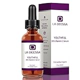 La Deessa Powerful 20% Vitamin C Serum For Face +11% Hyaluronic, Organic Anti Aging Skin Care. Hydrate, Moisturize, Increase Collagen, Reduce Fine Lines, Hyper pigmentation & Acne.