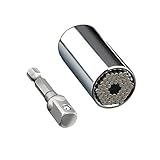Enjoydeal Universal Socket Ratchet Wrench, ETC-120A 7MM To 19MM Multi-Function Car/Auto Hand Tools Professional Repair Kits With Power Drill Adapter Set