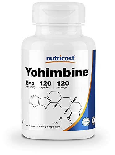 Nutricost Yohimbine HCl 5mg, 120 Capsules Extra Strength