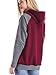 St. Jubileens Women's Hoodie Long Sleeve Casual Pullover Sweatshirts with Front Pocket Red XL