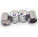 Set of 4 Chrome Aluminum Wheel/Rim Tyre Tire Valve Stem Dust Caps Fit Maserati All Model