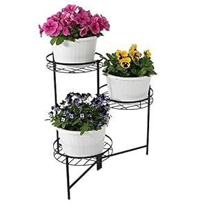 TRUPHE 3-Tier Plant Stand- Pack of 1 | Ideal for Indoor/Outdoor- Balcony/Garden/Home Decor | Fruit Basket | Utility…