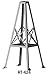 Glen Martin RT-424 4-1/2' Roof Top Tower - 4.5' Tall Aluminum Tower - USA Made