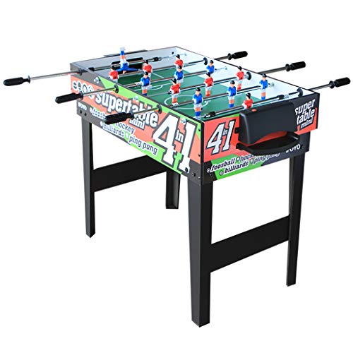 AIPINQI 31.5 Inch 4 in 1 Steady Multi Games Table, Mini Pool Table, Foosball Football Table, Air Hockey Table, Table Tennis Table Ping Pong Table, Kids Adult