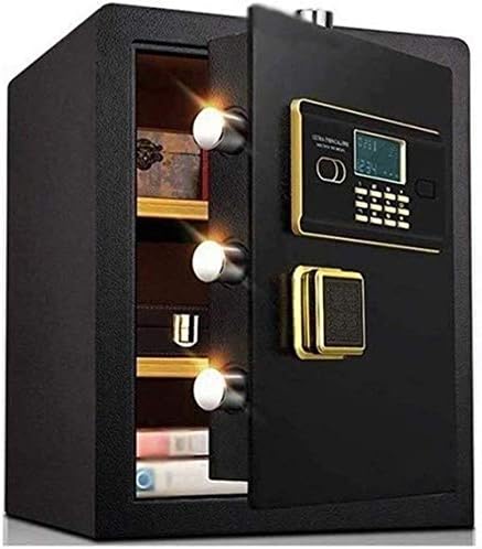 Safessafes家庭用電子パスワードデポジットボックス高セキュリティスチールボールト盗難防止耐火性および防水性電子36 32 45cmセーフボックス
