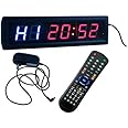 BESTLED Interval Timer Stopwatch Wall Clock w/IR Remote Control(14"x4"x1.5")