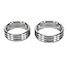 Eastern Delights Luxury Strong Stainless Penis Cock Rings, Erection Enhancing Heavy Glans Rings (ID 40mm)