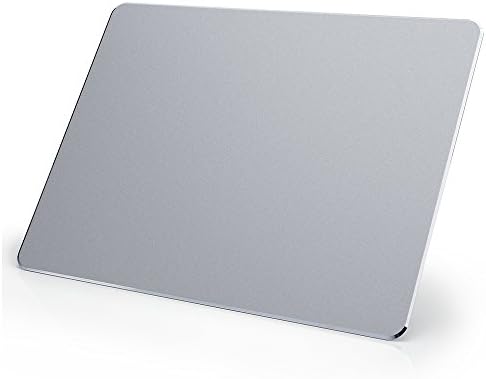 mobor Gaming Mouse Pad Non-Slip Rubber Base & Micro Sand Blasting Aluminium Surface for Fast and accurate control compatible with any DPI speed and any optical laser Mice Gamer or Desktop(Silver)