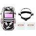 Z ZTDM Welding Helmet Mask Solar Auto Darkening,Adjustable Shade Range DIN 9-13/Rest DIN 4,Welder Protective Gear ARC MIG TIG,2pcs Extra Lens+CR2032 Battery (American Eagle)