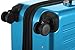 Hauptstadtkoffer Luggages Sets Glossy Suitcase Sets Hardside Spinner Trolley Expandable (20', 24' & 28') TSA (Cyan blue)