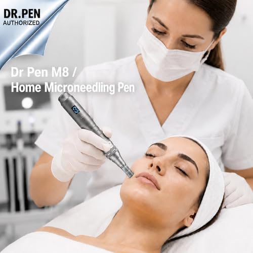 Dr Pen Microneedling Pen M8 for Home Use - Adjustable Derma Stamp for Men & Women