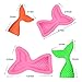 SJ Silicone Fondant Cake Molds, Cupcake DIY Chocolate Decoration Molds - Mermaid Tail Molds(Large+Small) + Mermaid Mold + Seashell Molds + Starfish, Sea Master Molds Clay Molds, Pack of 5