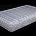 Docooler 27184.7CM Double Sided High Strength Transparent Visible Plastic Fishing Lure Box 14 Compartments with Drain Hole Fishing Tackle