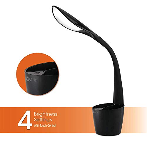 OttLite LED Desk Space Organizer Lamp 4 Brightness Levels, Additional