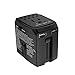 2000W 220V to 110V Converter and Travel Adapter w/2 USB Ports COMBO - Converter Step Down Voltage with Electric Products Like Hair Dry - Universal World Plug Adapter US to UK Europe Over 150 Countries
