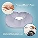 Donut Pillow Hemorrhoid Seat Cushion - Orthopedic Memory Foam – Contoured Luxury Comfort, Pain Relief and Supports Prostate, Pregnancy, Post Natal Sciatica Coccyx, Surgery & Tailbone Pressure Dr Flink