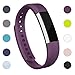 iGK Replacement Bands Compatible for Fitbit Alta and Fitbit Alta HR, Newest Adjustable Sport Strap Smartwatch Fitness Wristbands with Metal Clasp Purple Small
