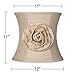 Almond Linen with Flower Medium Drum Lamp Shade 11