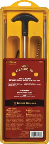Outers .22 Caliber Aluminum Rifle Rod Cleaning Kit (Clamshell)