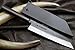 Yoshihiro Mizu Yaki Blue High Carbon Steel Black Damascus Kiritsuke Japanese Multipurpose Chef Knife 8.25 In with Nuri Saya Cover
