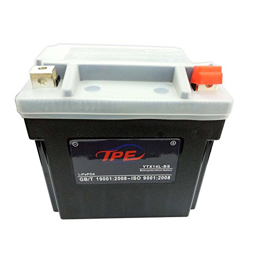 TPE 12V Lithium Motorcycle Battery Replacement with Built-in Battery Management System （YTX14L-BS） AGM Replacement Power Sport Battery for Motorcycle Scooter Harvester - Thumbnail 6