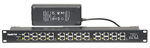 WS-GPOE-12-48v120w gigabit 12 Port Power over Ethernet Injector passive POE for 802.3af devices